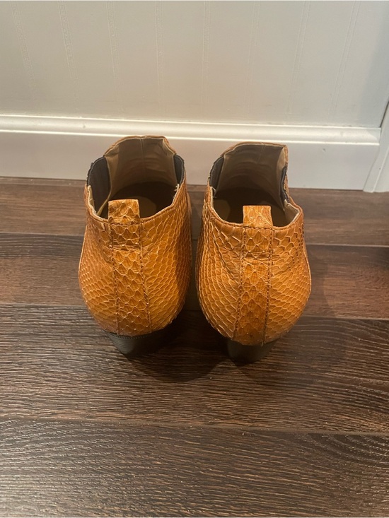 Giorgio Brutini 100% Genuine Snakeskin Ankle Boots in Gold/Yellow 12M main image 9